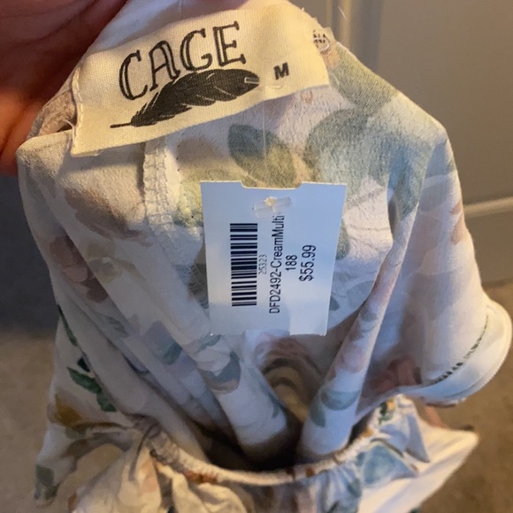 Floral maxi with slit - Picture 5 of 5